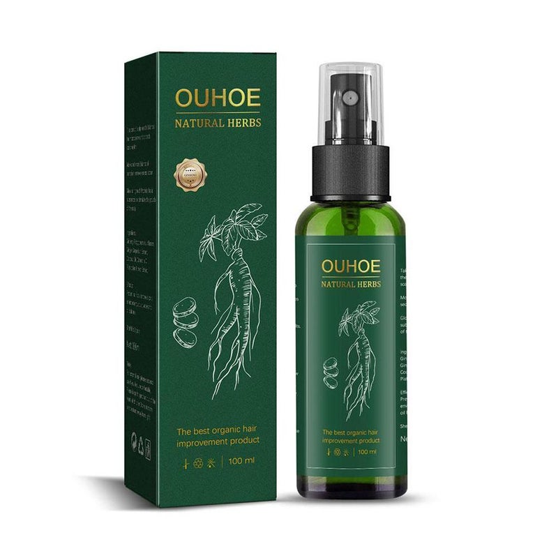 OUHOE Ginseng Hair Essence Moisturizes Hair, Prevents Hair Loss, Strengthens Hair, Hair Spray